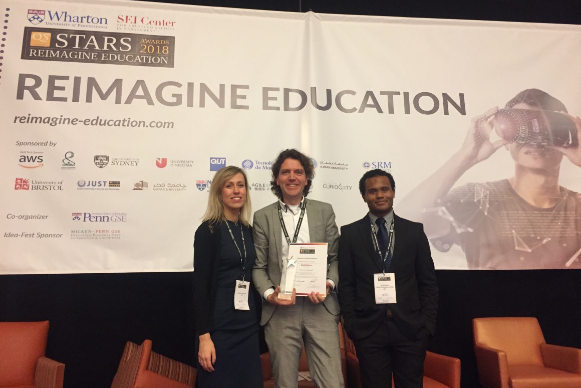 MyMachine wint Reimagine Education Presence Learning: Gold Winner 2018 award in Philadelphia